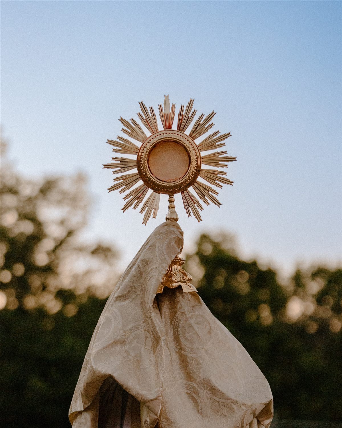 The Blessed Sacrament in a monstrance